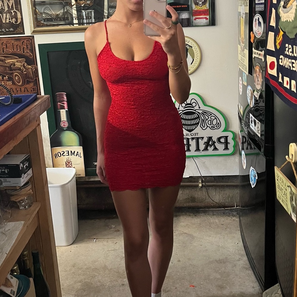 Red shox Dress